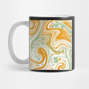 boho/groovy le fleur marble swirls pattern Mug